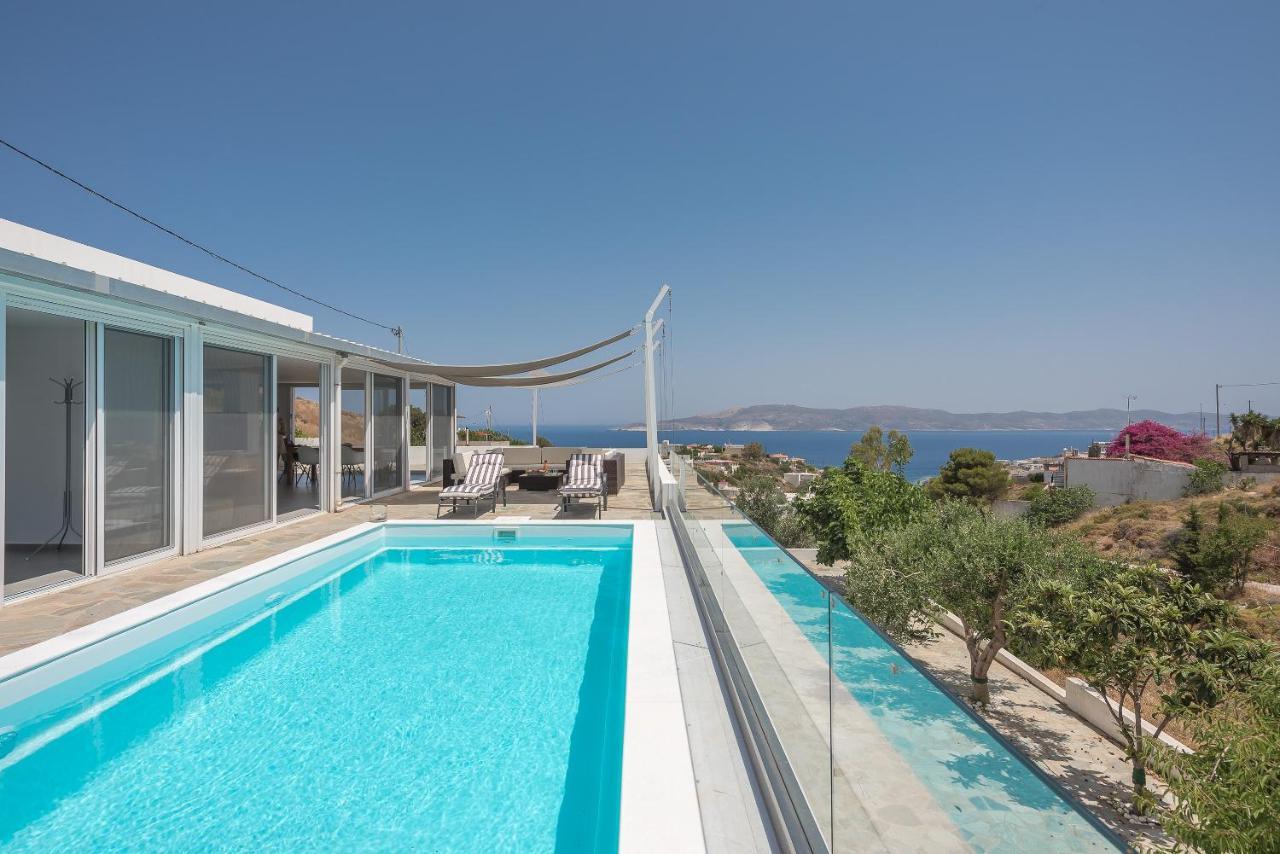 Villa Luna Private Heated Hydro Pool Bbq Beach 4Min Agia Marina Mikrolimanou Exteriér fotografie