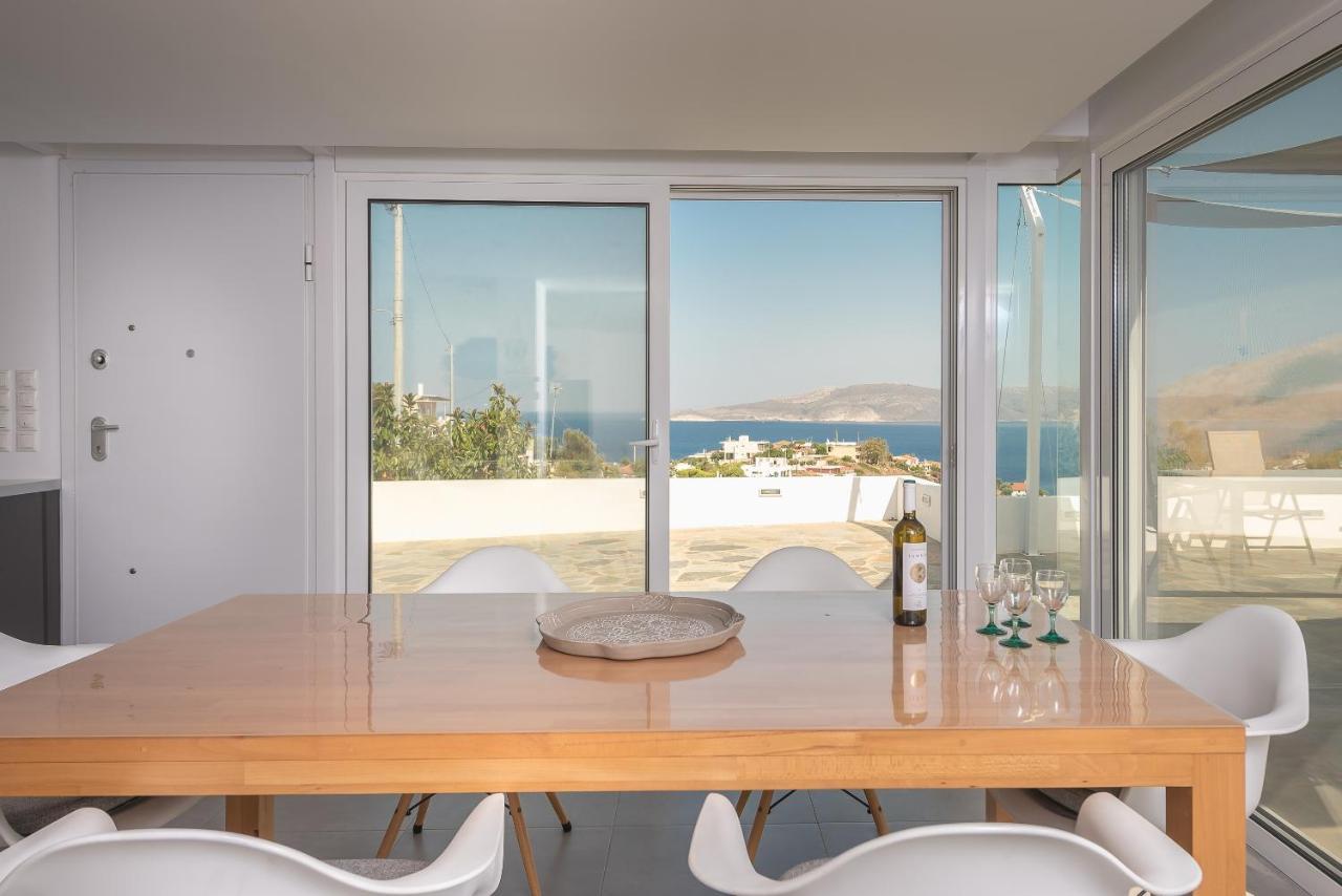 Villa Luna Private Heated Hydro Pool Bbq Beach 4Min Agia Marina Mikrolimanou Exteriér fotografie